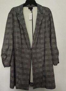 NWT! Plaid Oversized Blazer